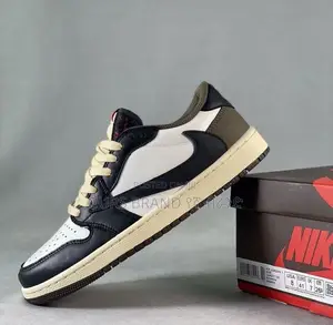 Nike Air Jordan 1 X Travis Scott "Dark Mocha" Low Shoes