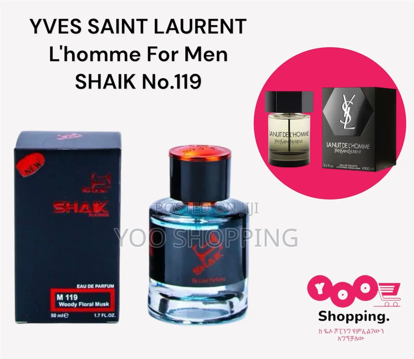 Shaik Yves Saint Lauren L’Homme No. M119 Mens Perfume