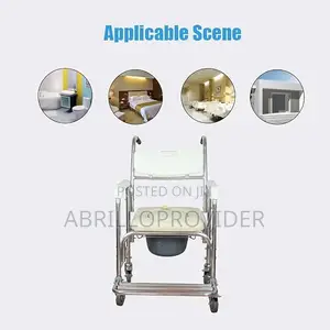 Wheelchair 4 in 1 Commode Chair/With Wheeled Toilet Chair/