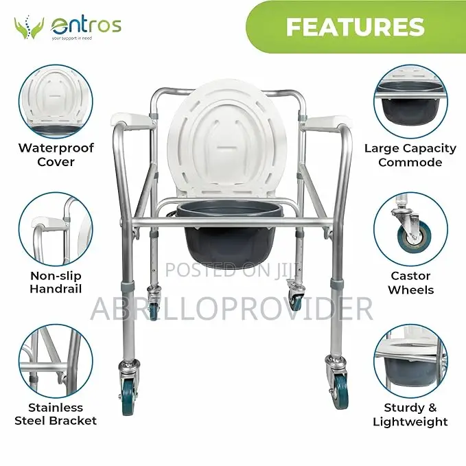Wheelcahir Commode Toilet[Toilet Chair*Commode Chair*Toilet