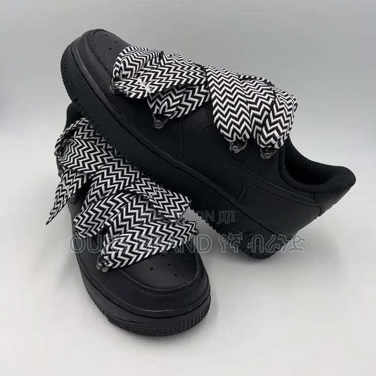 Nike Air Force 1 Rope Lacemood Lanvin Black Low High Shoes