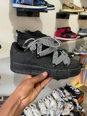 Nike Air Force 1 Rope Lacemood Lanvin Black Low High Shoes
