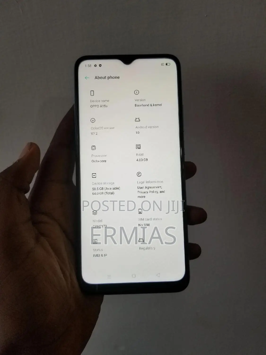 New Oppo A15s 64 GB