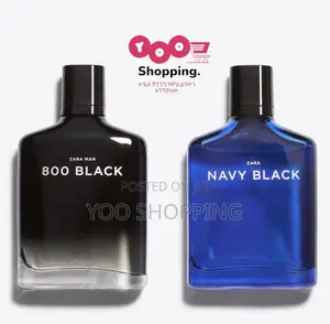 Zara Navy Black and Zara Man 800 Black Edt Mens Perfume
