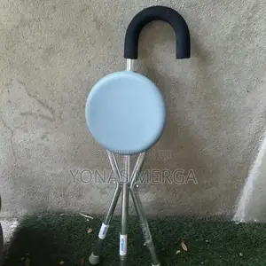 Walking Stick+Chair/Foldable/ከዘራ/Lifeline Folding Seat Cane