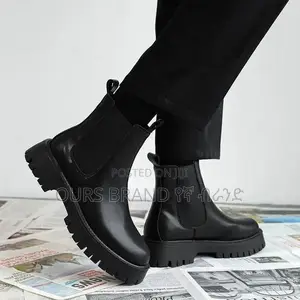 Chelsea Boots Leather High Master Quality Luxury Shoes for U