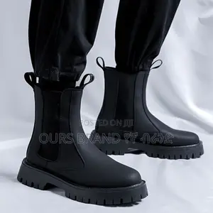 Chelsea Boots Leather High Master Quality Luxury Shoes for U