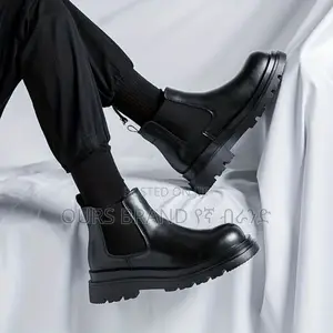 Chelsea Boots Leather High Master Quality Luxury Shoes for U