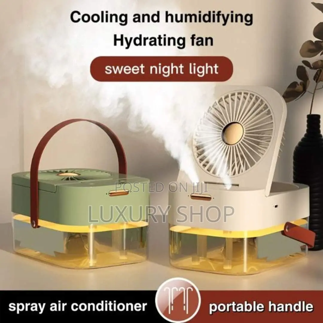 1 Dual Spray Humidifying Fan With Night Light
