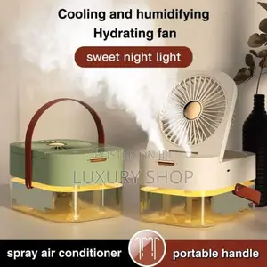 1 Dual Spray Humidifying Fan With Night Light
