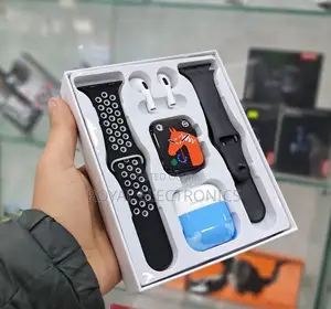 1 ስማርት ሰአት + 1 Airpods + 2 ተቀያሪ የሲልከን ማሰሪያ በአንድ ፓኬጅ ውስጥ