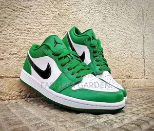 Original Nike Air Jordan 1 Pin Green Low Shoes for Men's