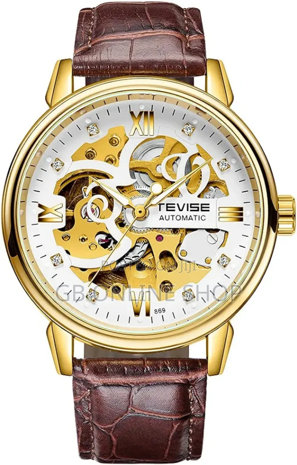 Tevise Automatic Laser Strap Watch