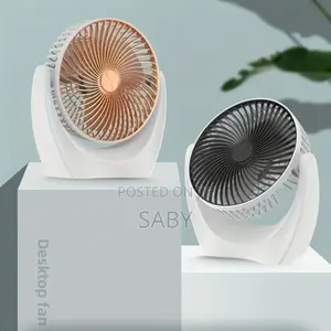 Mini Multifunctional Desktop Fan With USB Chargin Led Light