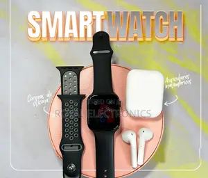 Special Edition ስማርት ሰአት + Bluetooth ኤርፎን + 2 ሲልከን ማሰሪያ