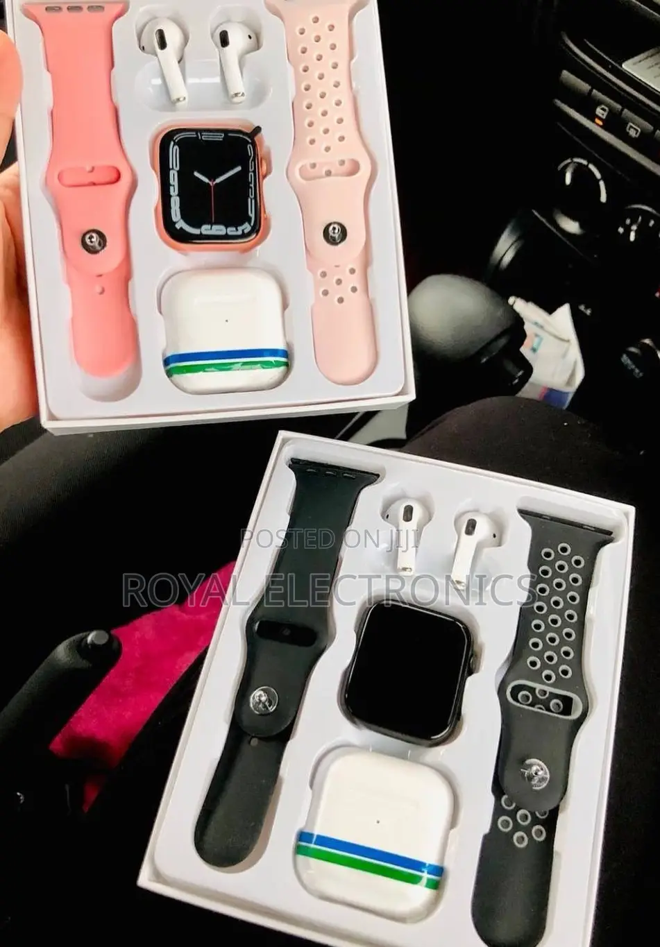 ስማርት ሰዓት ++ Bluetooth Earphone ++ 2 Silicone Strap