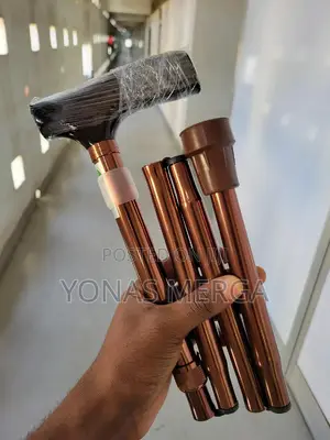 Imported Walking Stick Adjustable Anti-Shock for Elderly/ከዘራ