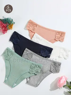 Underwear Sleepwear Basics Contrast Lace Panty Set Lingerie