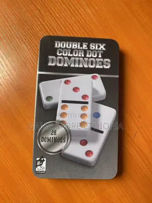 Dominoes Game ዶሚኖስ Double Six Color Dot Set of 28