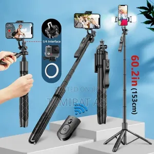 L16 Long Selfie Stick Tripod for Gopro Cameras, Smartphones