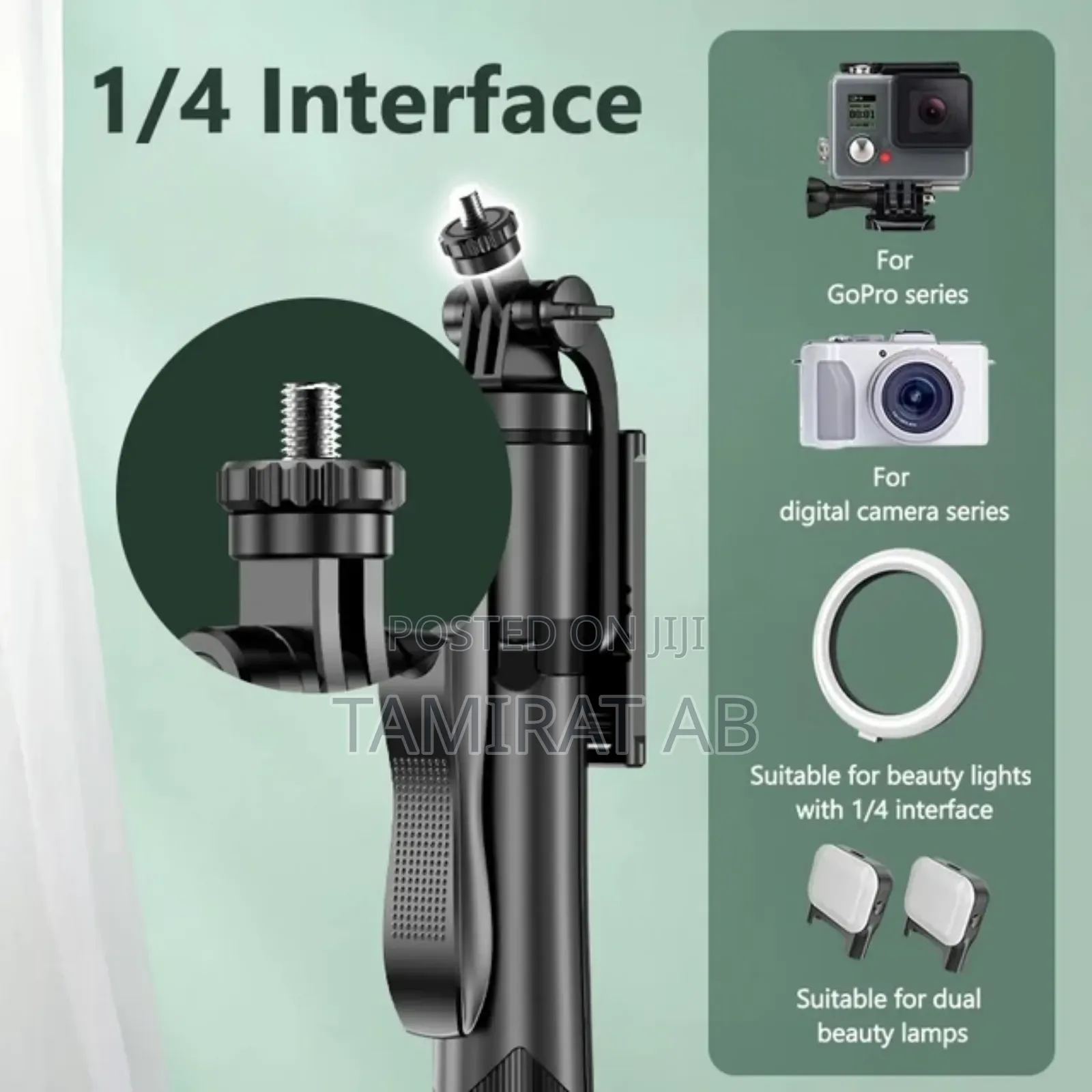 L16 Long Selfie Stick Tripod for Gopro Cameras, Smartphones