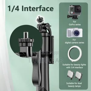 L16 Long Selfie Stick Tripod for Gopro Cameras, Smartphones