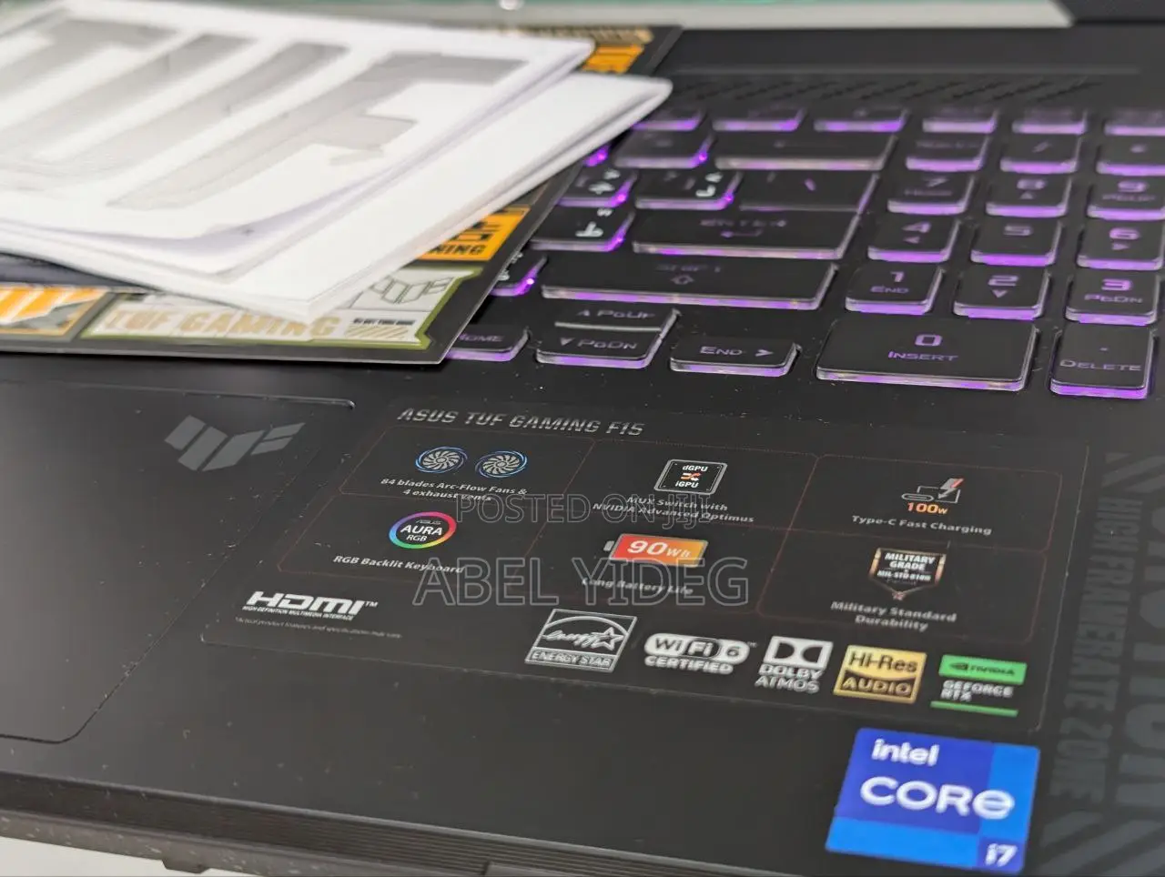 New Laptop Asus TUF Dash F15 16GB Intel Core I7 SSD 1T