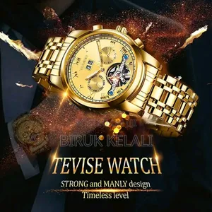 Tevise Full Golden Luxury Watch