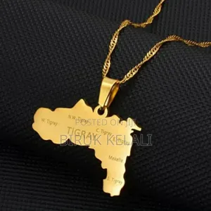 Tigray Map Necklace