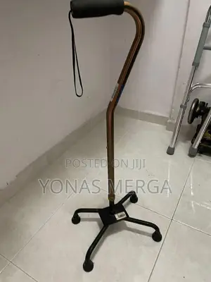 Walking Stick|\ከዘራ/Walking Stick Quad Cane With Broad Base