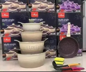1unique Coated 15 Piece Casserole Cookware Set