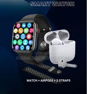Series 9 Special ብራንድ 1 ስማርት ሰአት + 1 Airpods + 2 ተቀያሪ ማሰሪያ