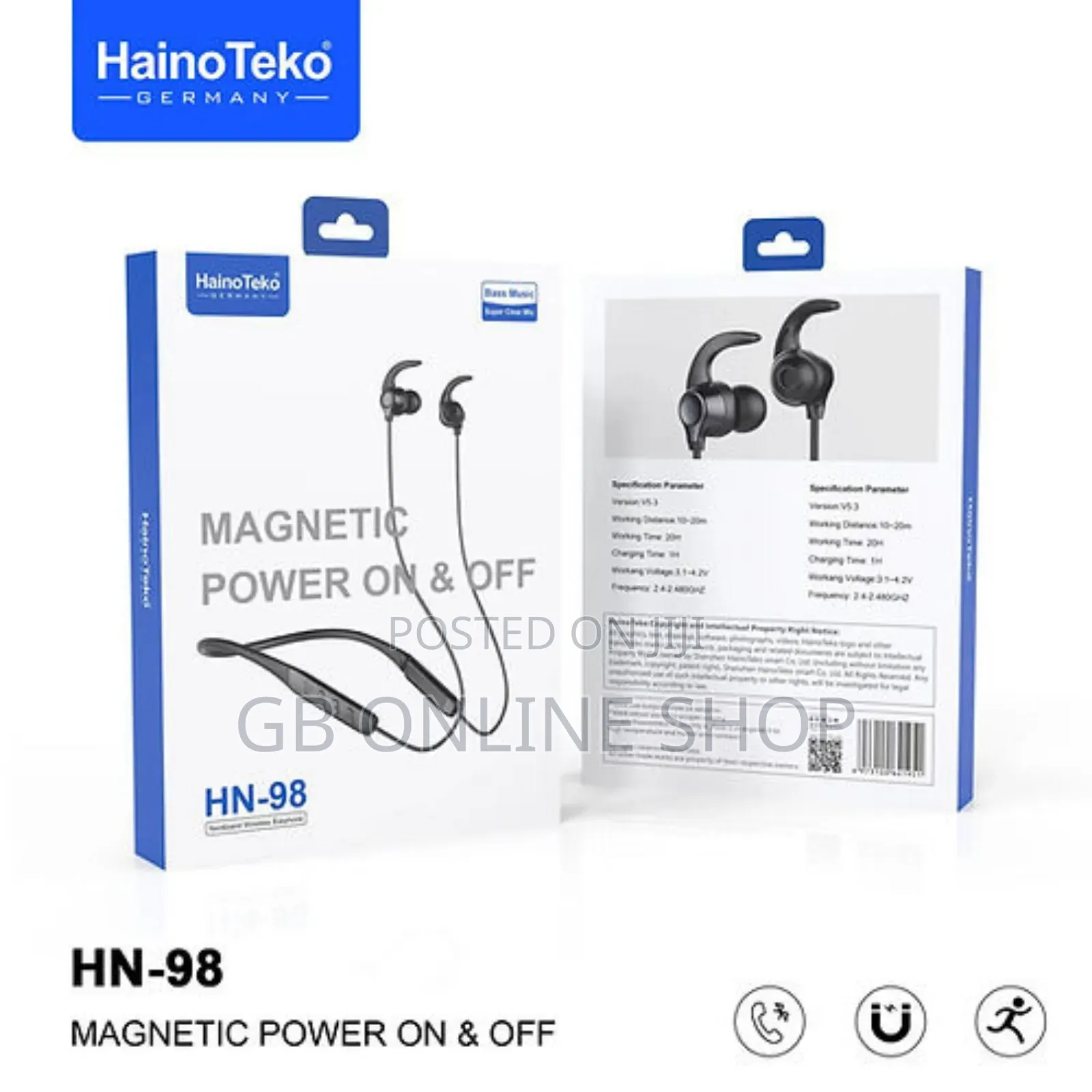 Haino Teko Germany HN-98 Wireless Bluetooth Neckband
