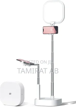 Multifunction Phone Holder Box, Rechargeable Fill LED Light