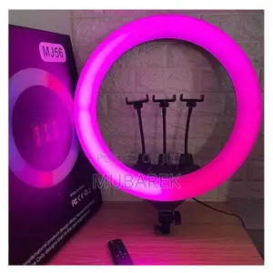 22 Inch RGB Soft Ring Light With Versatile Mounting Options