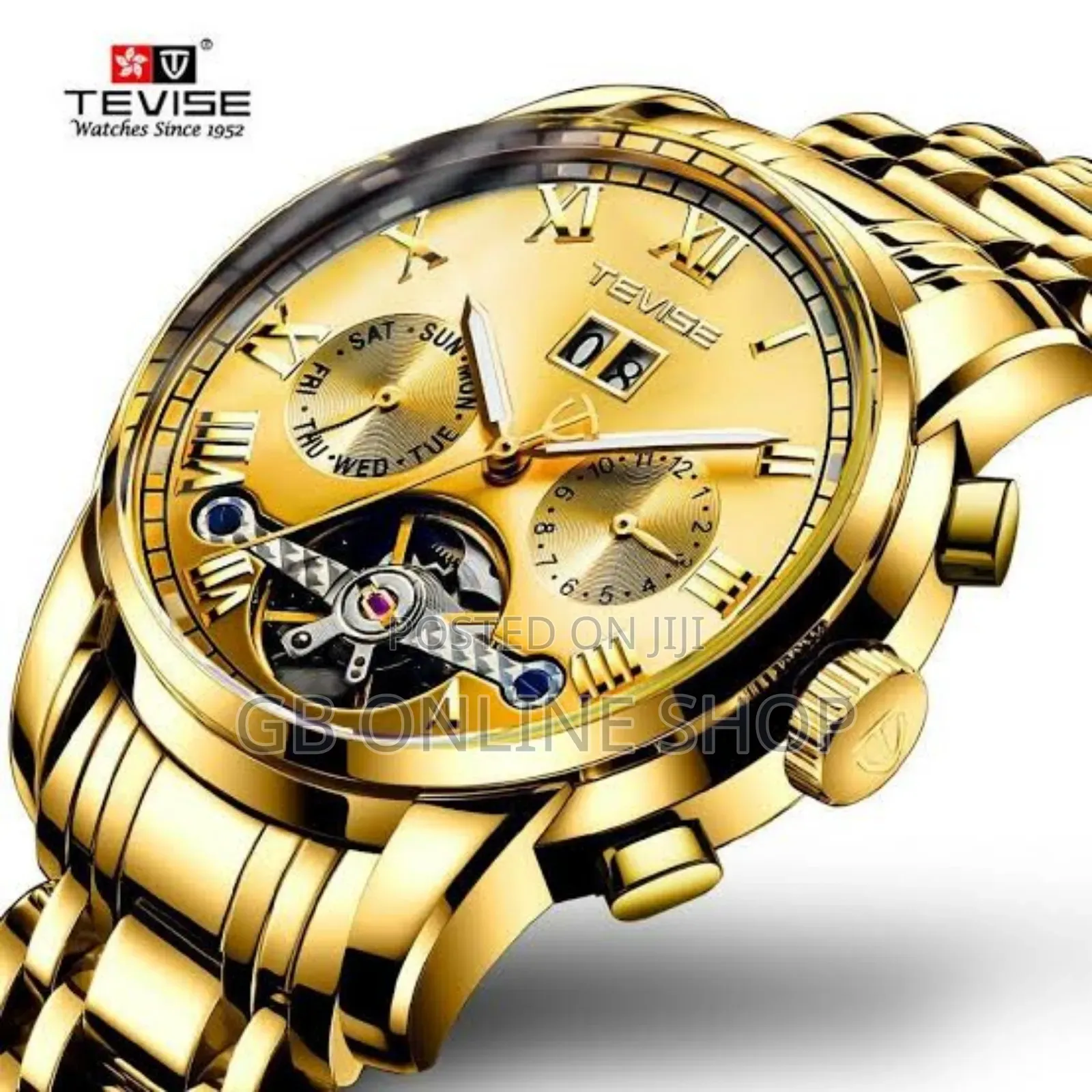 Tevise Automatic Stainless Steel Strap Watch