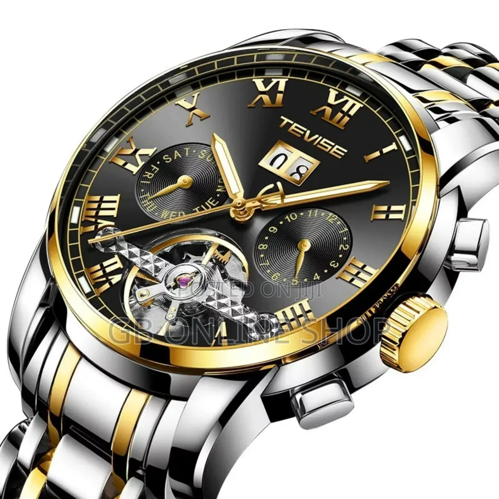 Tevise Automatic Stainless Steel Strap Watch