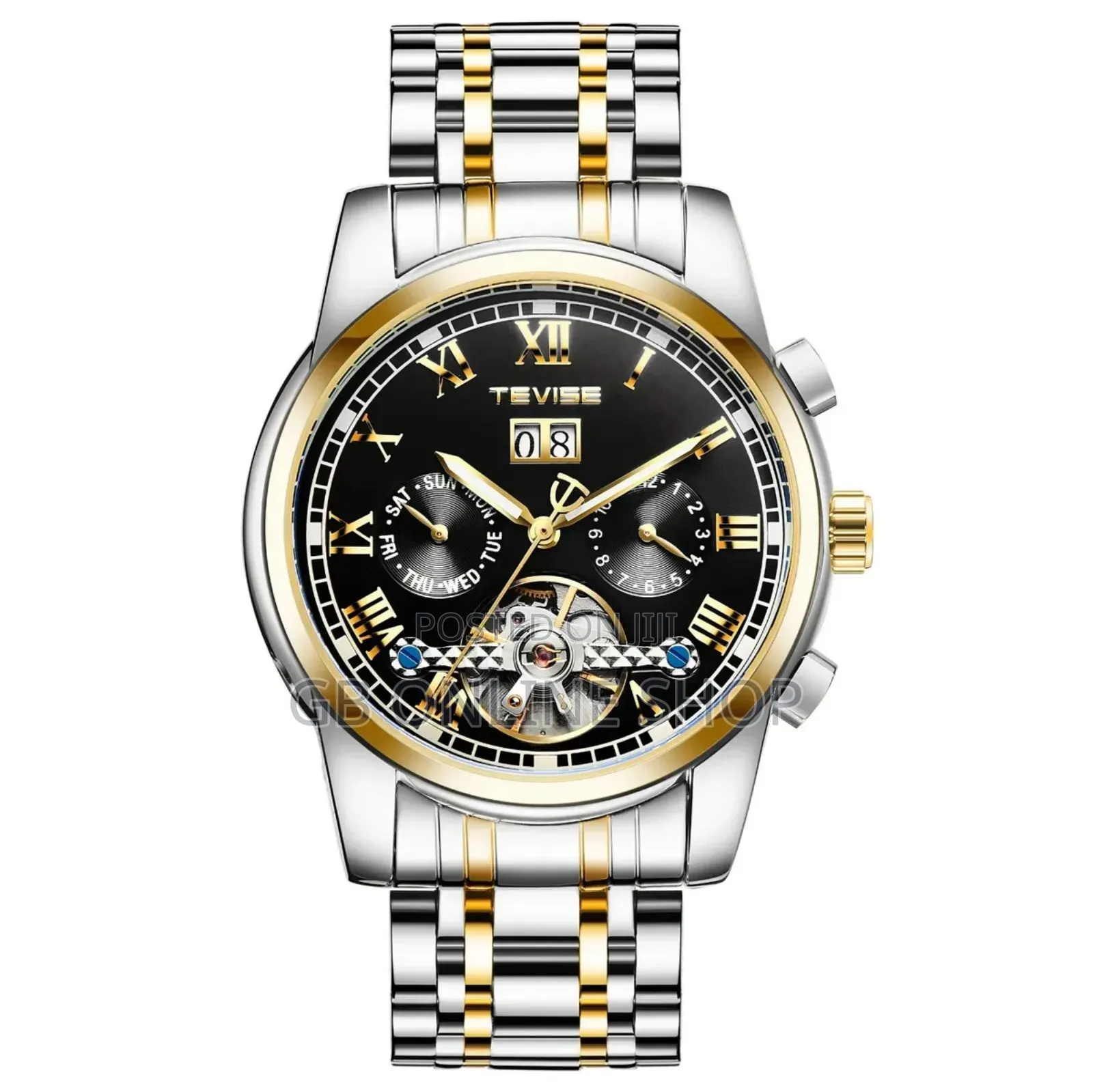 Tevise Automatic Stainless Steel Strap Watch