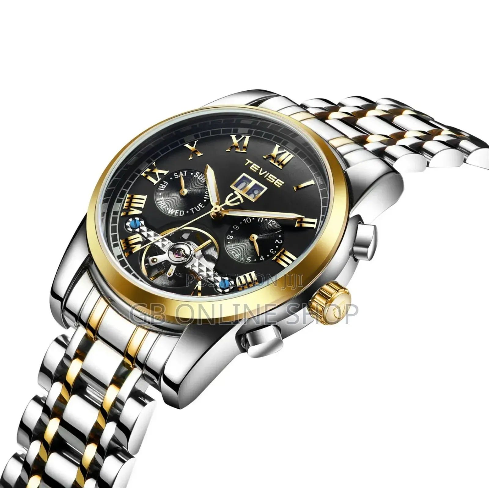 Tevise Automatic Stainless Steel Strap Watch