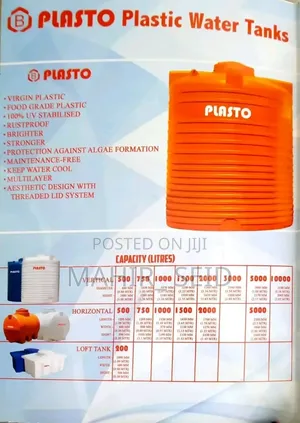 Plasto Vertical Water Tanker Roto P.L.C