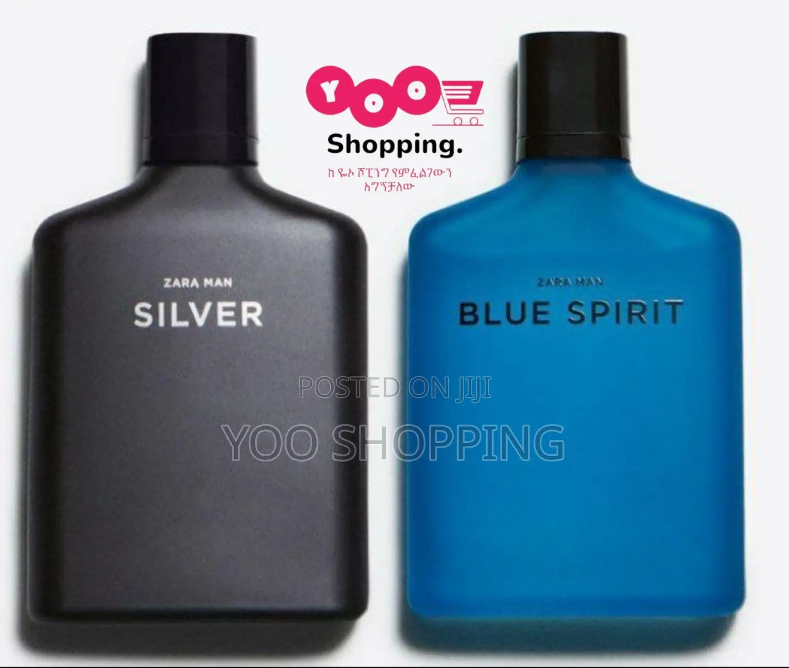 Zara Man Silver and Zara Man Blue Spirit