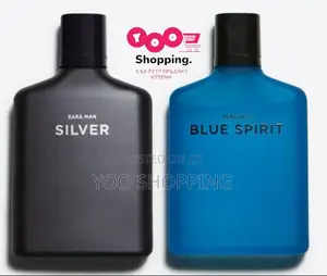 Zara Man Silver and Zara Man Blue Spirit