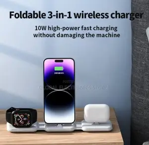 3 in 1 Wireless Charging Station(Phone +Smart Watch+Airpod)