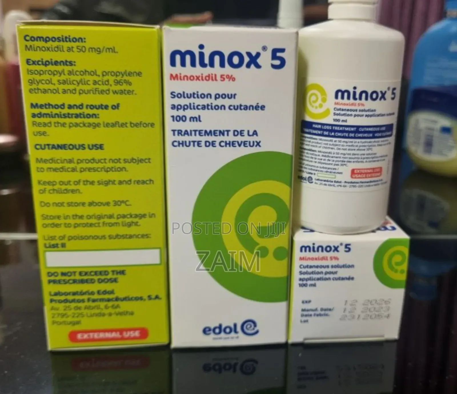 Edol Minoxidil 100 Ml Made in Portugal
