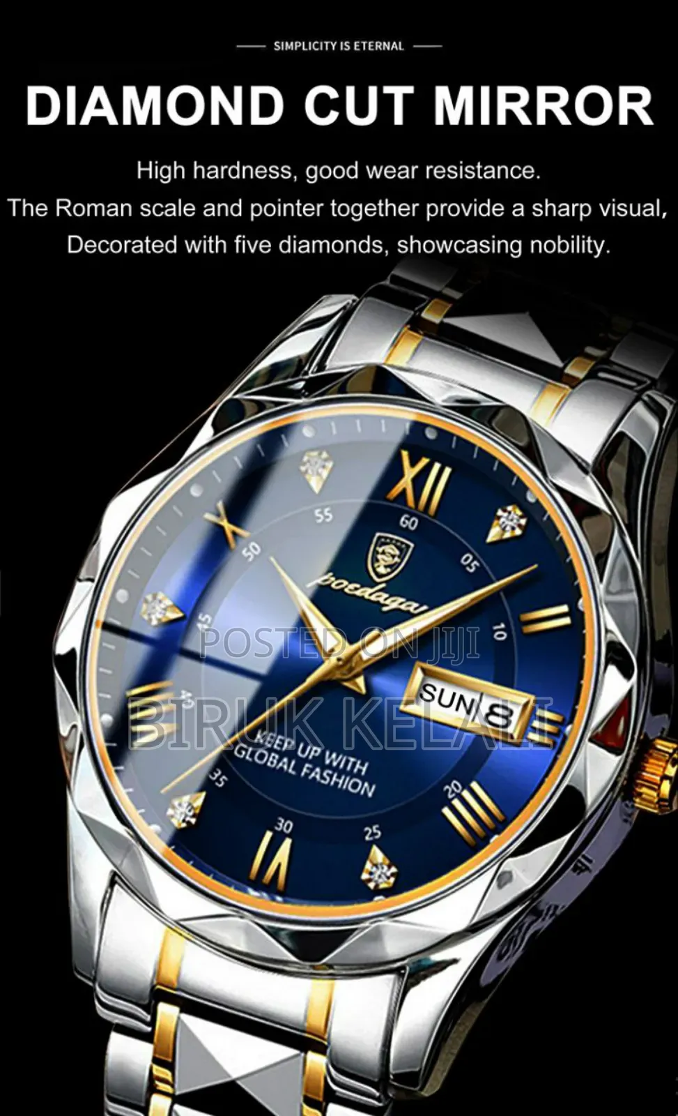 POEDAGAR Luxury Men's Quartz Watch