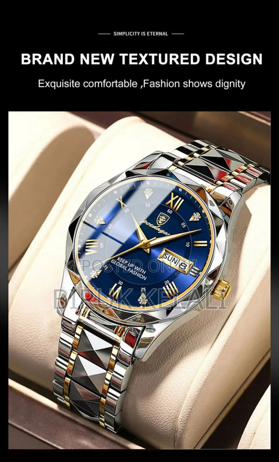 POEDAGAR Luxury Men's Quartz Watch
