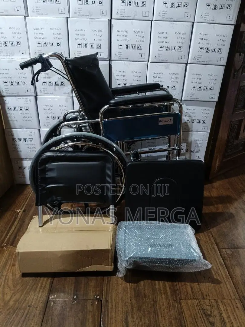 Multi-Functional=Duty=Reclining Wheelchair=Rest With Neck