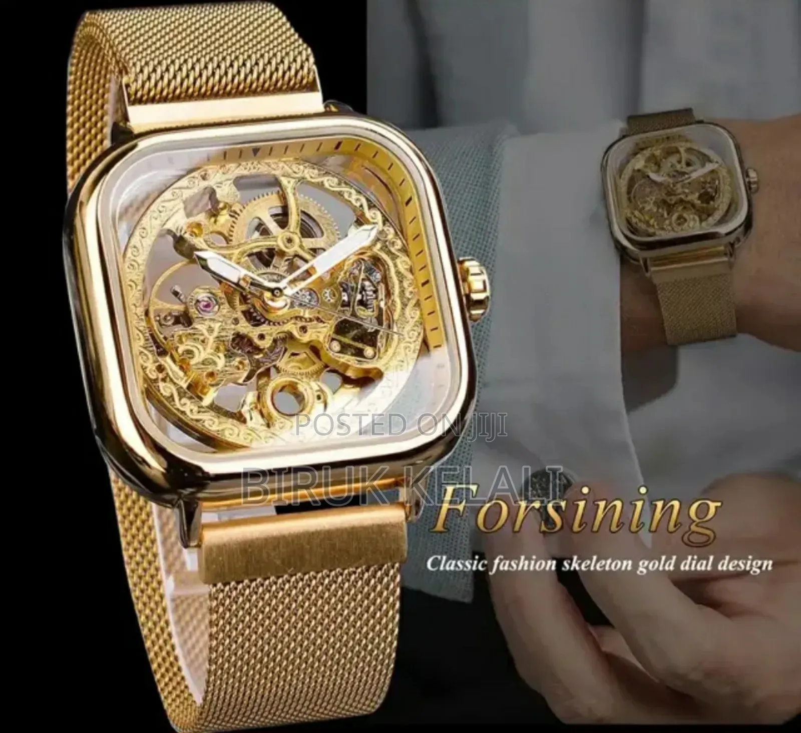 Forsining Full Transparent Gear Automatic Watch