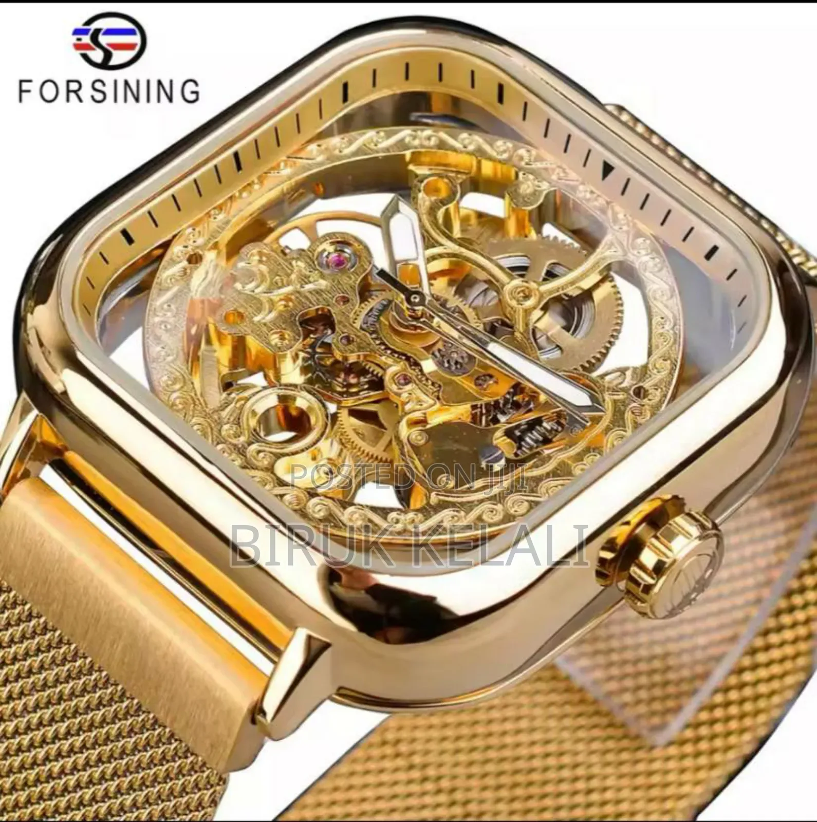 Forsining Full Transparent Gear Automatic Watch