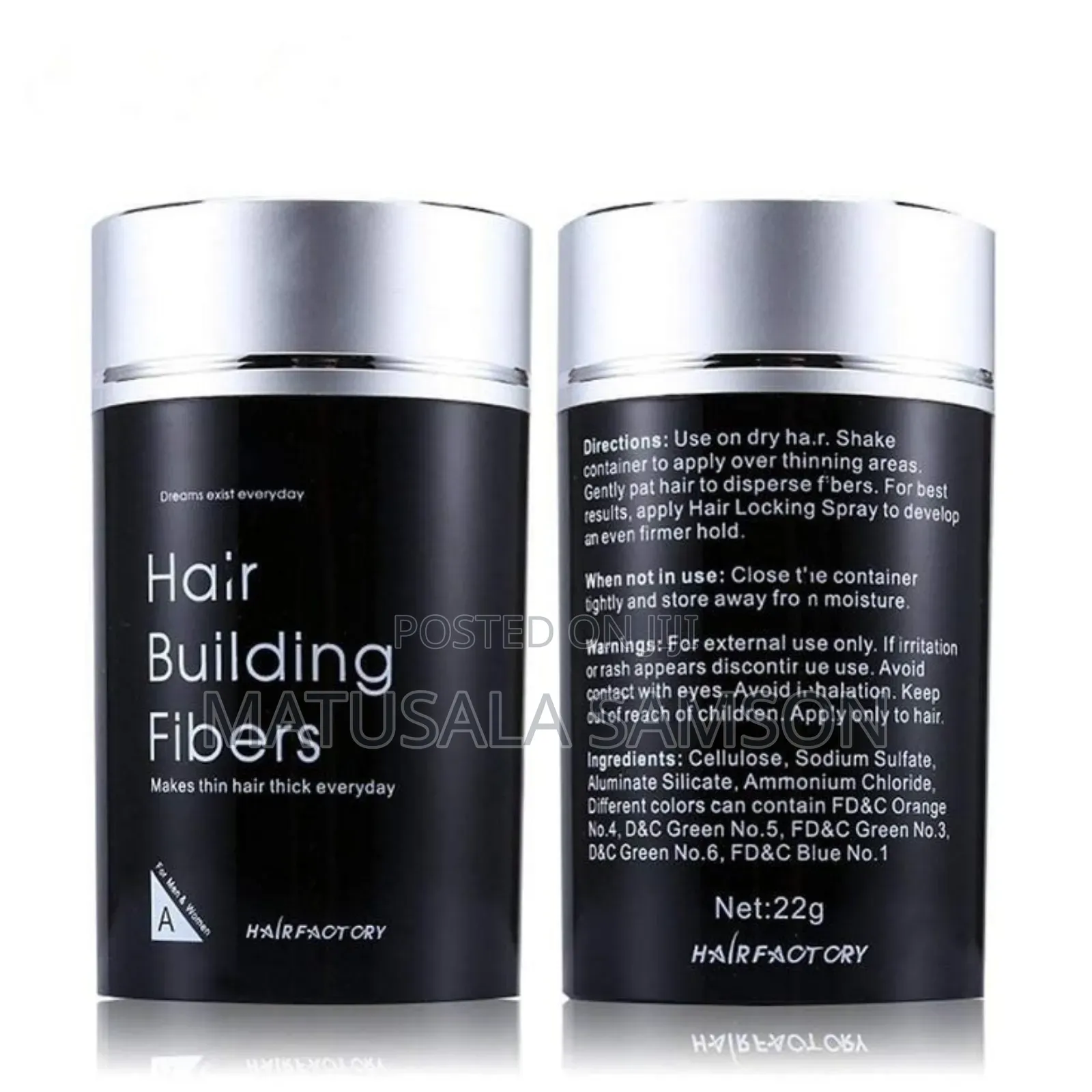 Hair Fiber ባዶ ፀጉርን ሙሉ ሚያደርግና የሚያጠነክር